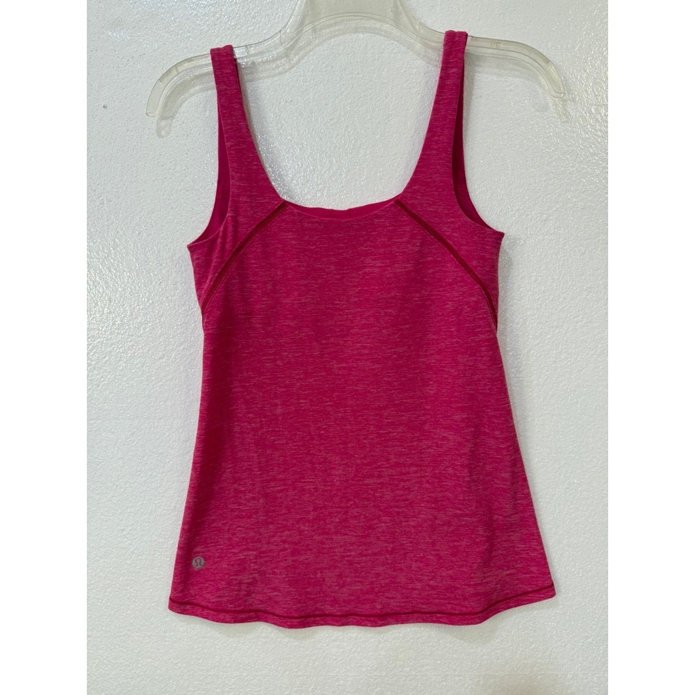 Lululemon Athletica Size 6 Hot Pink Space Dye Tank Top